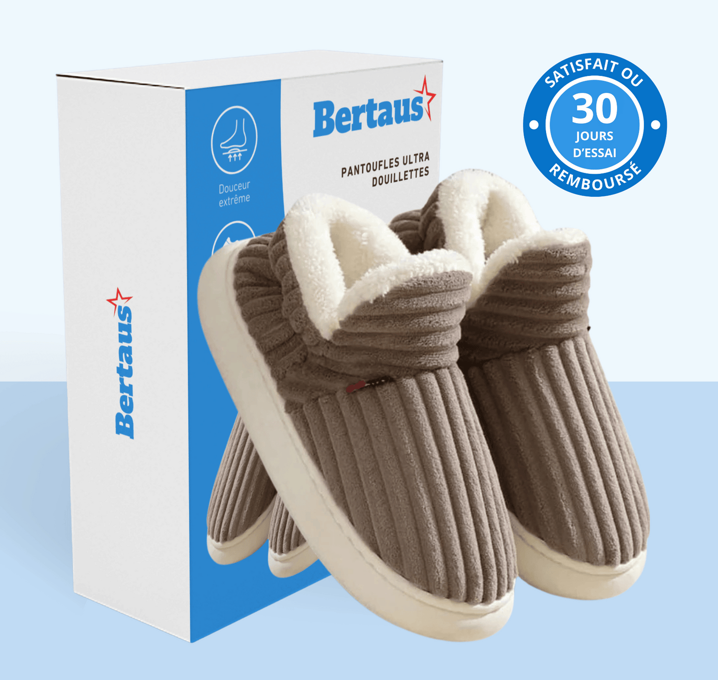 Pantoufles ultra douillettes unisexes