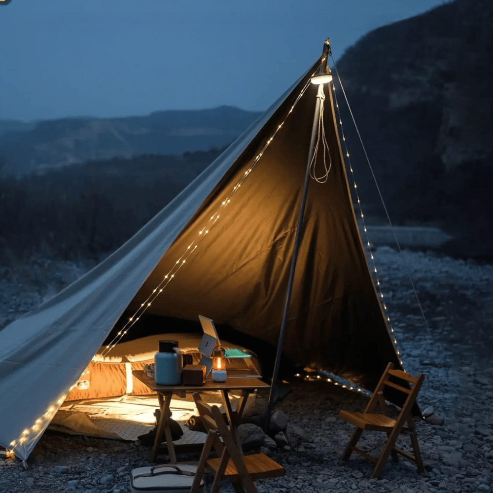 Lampe Extérieure avec Guirlande Intégrée