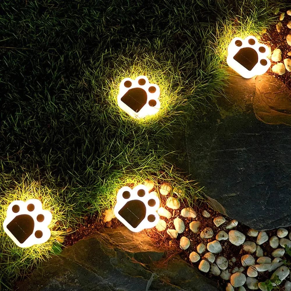 Lampe LED solaire en forme de patte