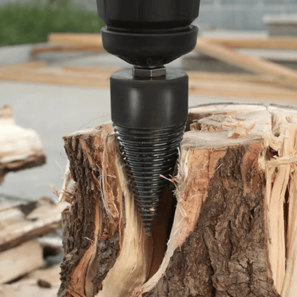 Foret fendeur de bois - Cône fendeur pour perceuse