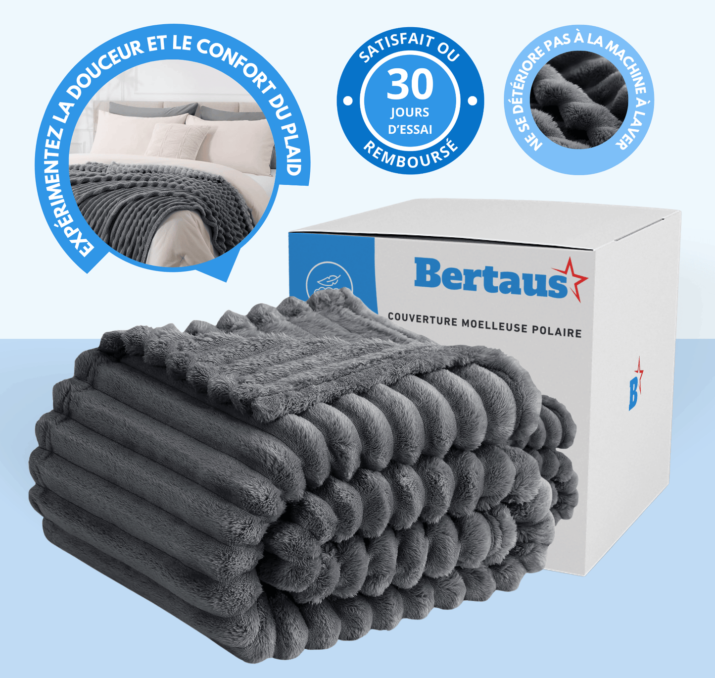 Couverture moelleuse polaire