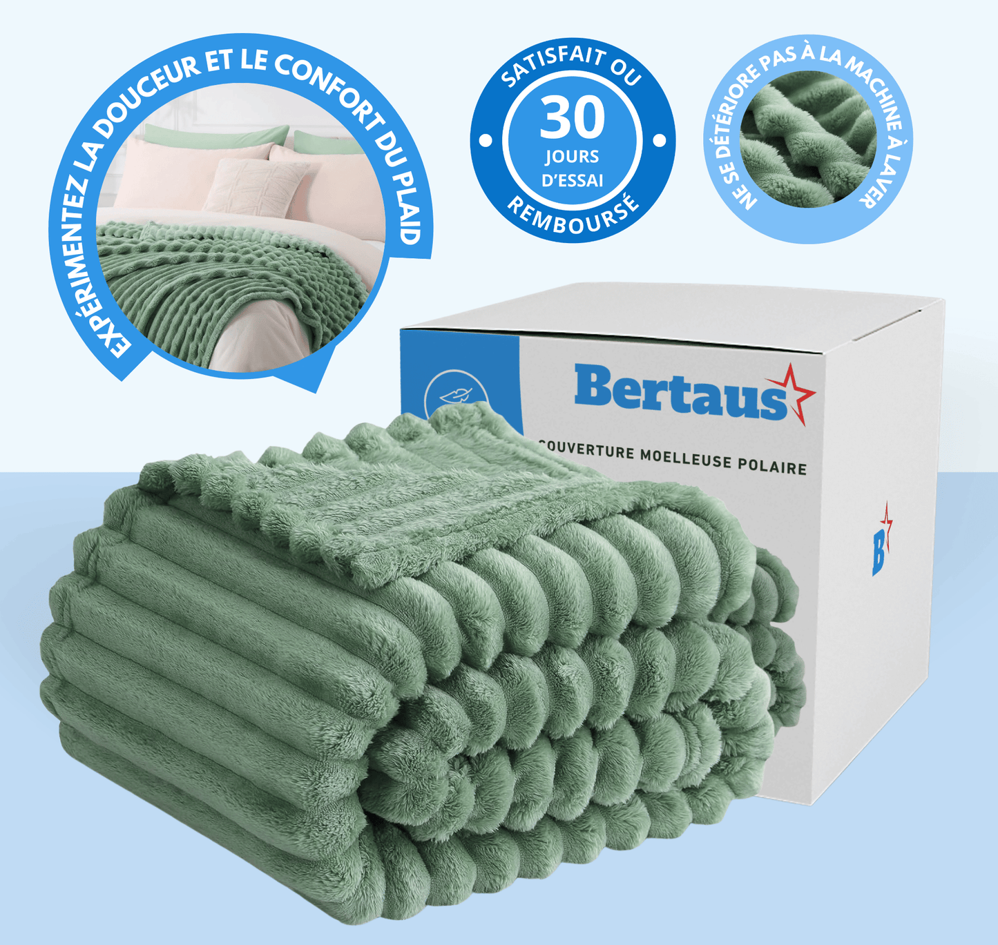 Couverture moelleuse polaire