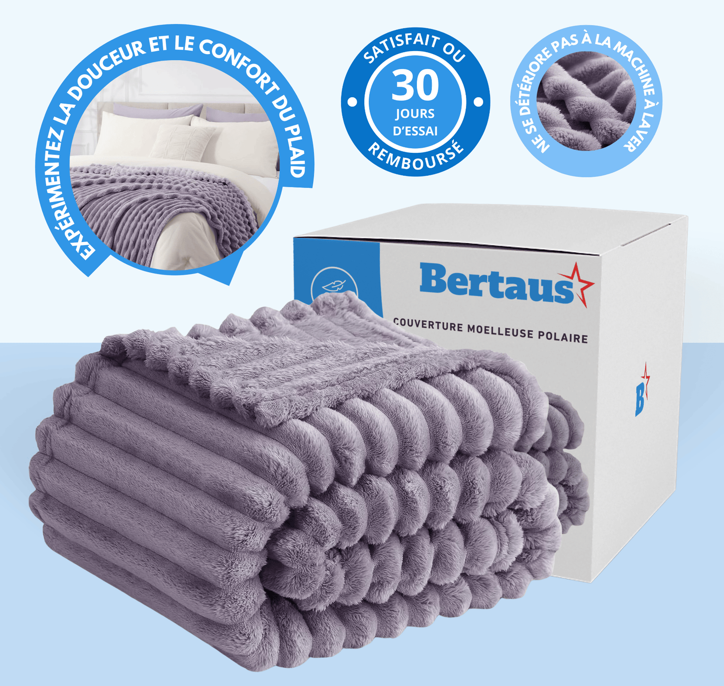 Couverture moelleuse polaire
