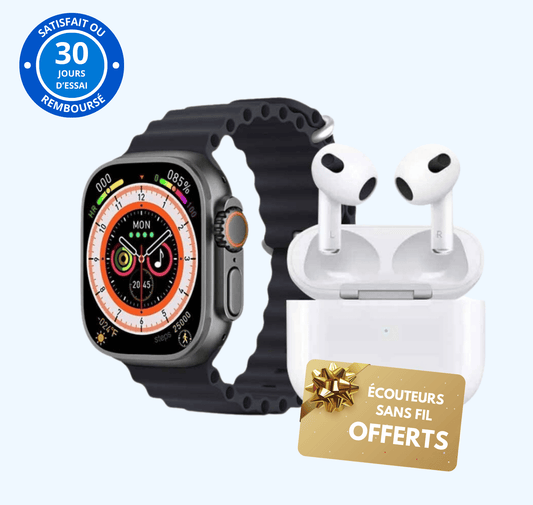 Smartwatch Ultra 2.0 (+Écouteurs Offerts)