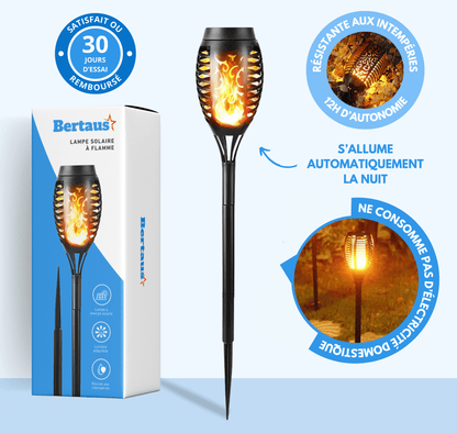 Lampe solaire à flamme