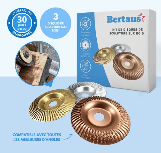 Kit de disques de sculpture sur bois