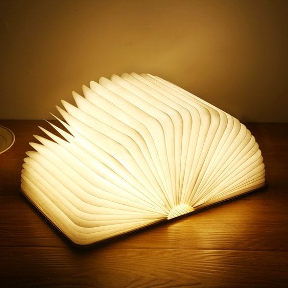 Lampe en Forme de Livre