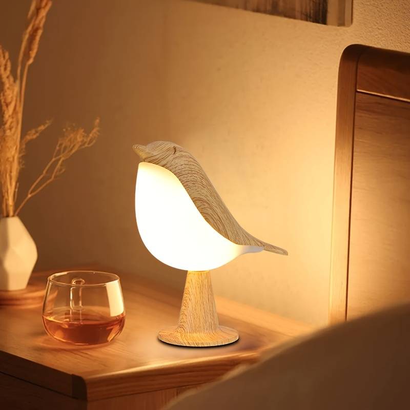 Lampe Oiseau de Chevet Tactile Originale